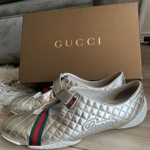 Gucci Pelle S. Gomma Velcro Athletic Shoes